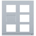 ABB - Etulevy 6 mod - K 6 2/3 IK07 IP54 ALU VIDEO