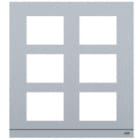 ABB - Etulevy 6 mod - K 6 2/3 IK07 IP54 ALU AUDIO