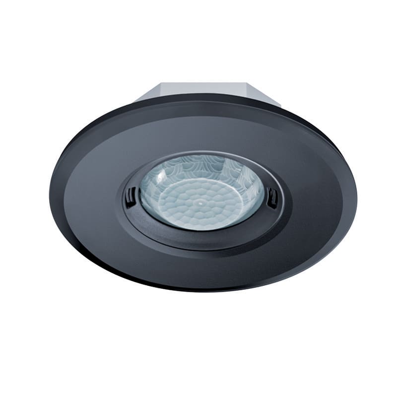 ESYLUX - Läsnäolotunnistin - PD-FLAT 360i/8 ROUND BLACK KNX