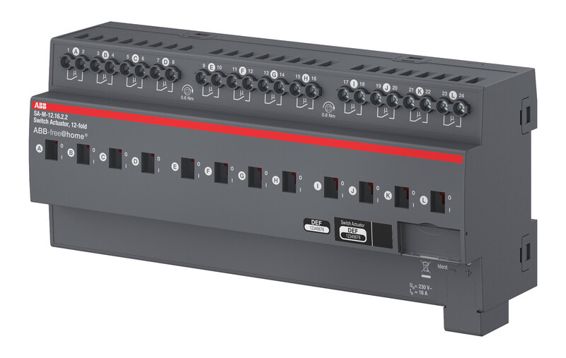 ABB SMART BUILDINGS - Lähtöyksikkö - 12x16A 230V DIN