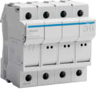 HAGER - Putkisulakealusta - LSN404 3L+N 25A 8x31 4M