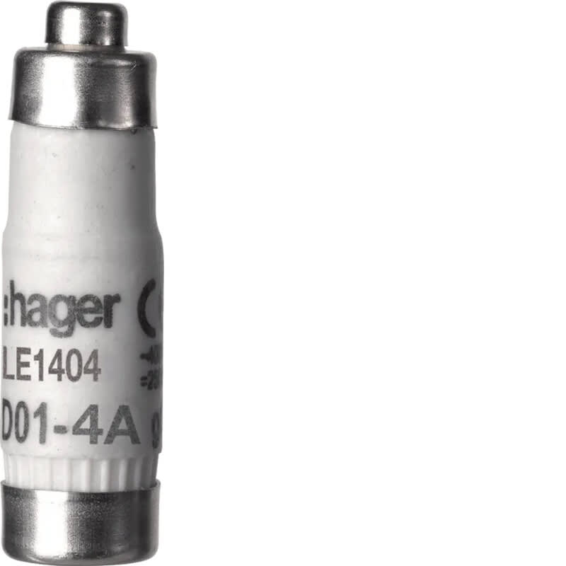 HAGER - Tulppasulake - LE1404 D01/E14 gG 4A 400V
