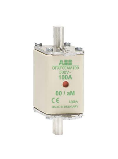 ABB - Kahvasulake 500V, 100A, DIN 00 - aM DIN 00-koko 100A 500V