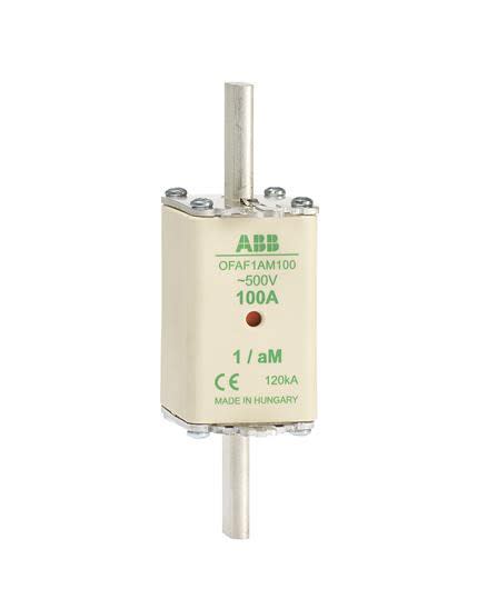 ABB - Kahvasulake 500V, 25A, DIN 1 - aM DIN 1-koko 25A 500V