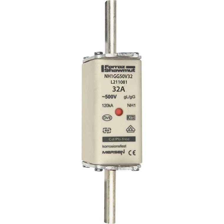 MERSEN - Kahvasulake FS 500 V gG/gL - 1B143 / 1-32 A