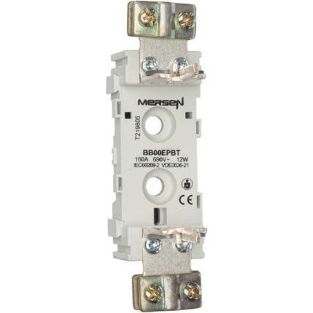 MERSEN - Varokealusta 1-nap ruuvikiinn. - FS 00-160A/690V SANKA