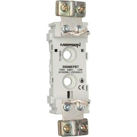 MERSEN - Varokealusta 1-nap ruuvikiinn. - FS 00-160A/690V SANKA