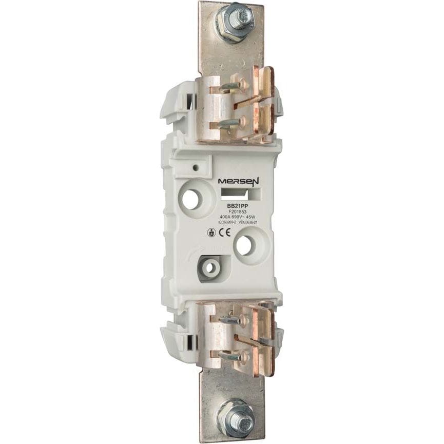 MERSEN - Varokealusta 1-nap ruuvikiinn. - FS 2-400A/690V P/P M10