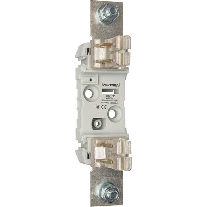 MERSEN - Varokealusta 1-nap ruuvikiinn. - FS 3-630A/690V P/P M12