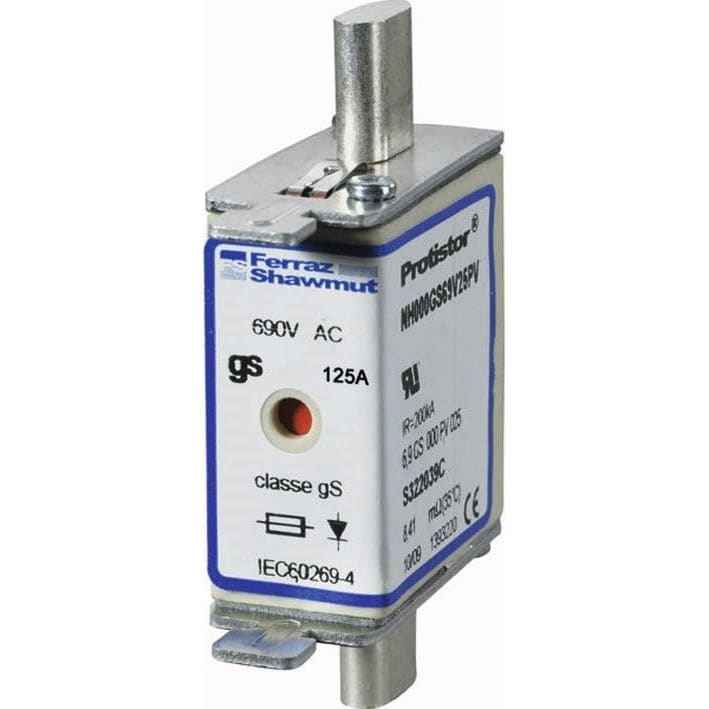 MERSEN - Kahvasulake 690V gS 00-125A - NH00GS69V125PV