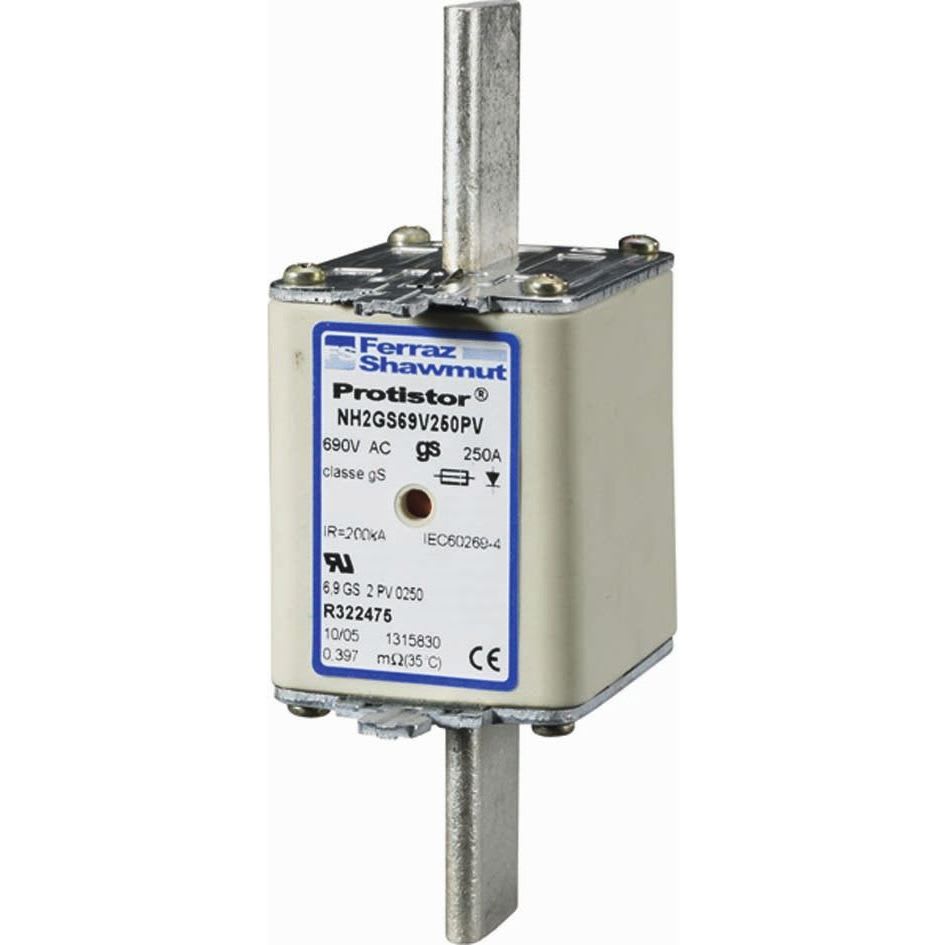 MERSEN - Kahvasulake 690V gS 2-250A - NH2GS69V250PV