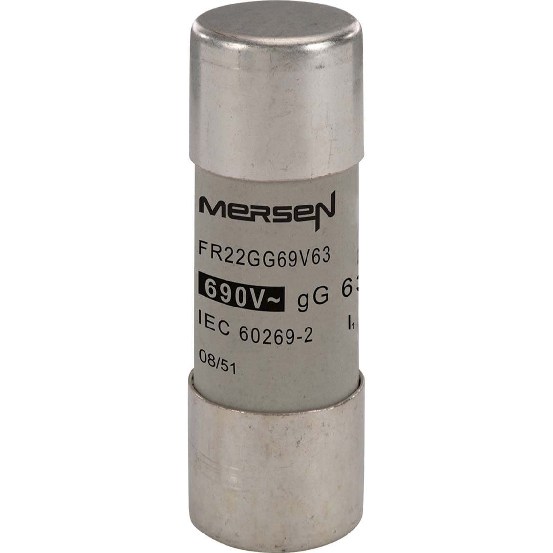 MERSEN - Keraaminen putkisulake 22x58mm - 22X58 GG 690V 63A