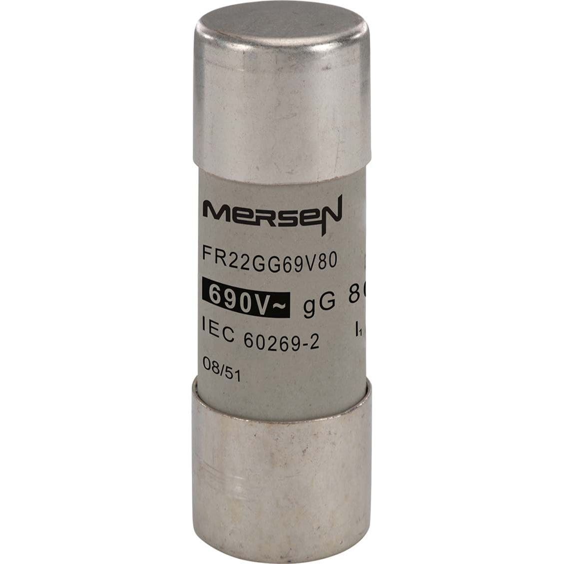 MERSEN - Keraaminen putkisulake 22x58mm - 22X58 GG 690V 80A