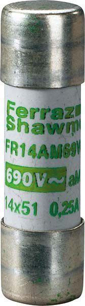 MERSEN - Keraaminen putkisulake 14x51mm - 14X51 AM 690V 25A