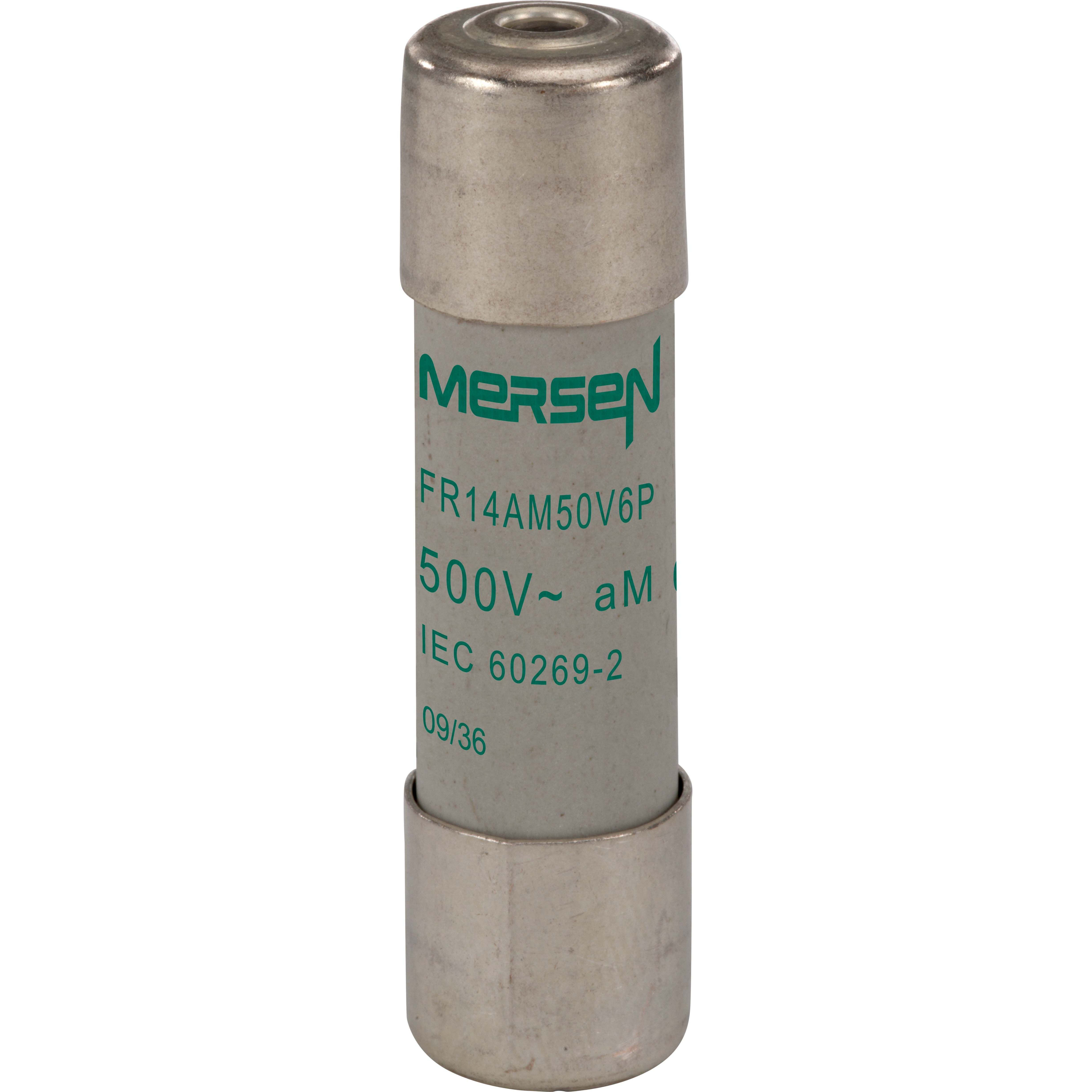 MERSEN - Keraaminen putkisulake 14x51mm - 14X51 LAUK.NASTA AM 500V 6A