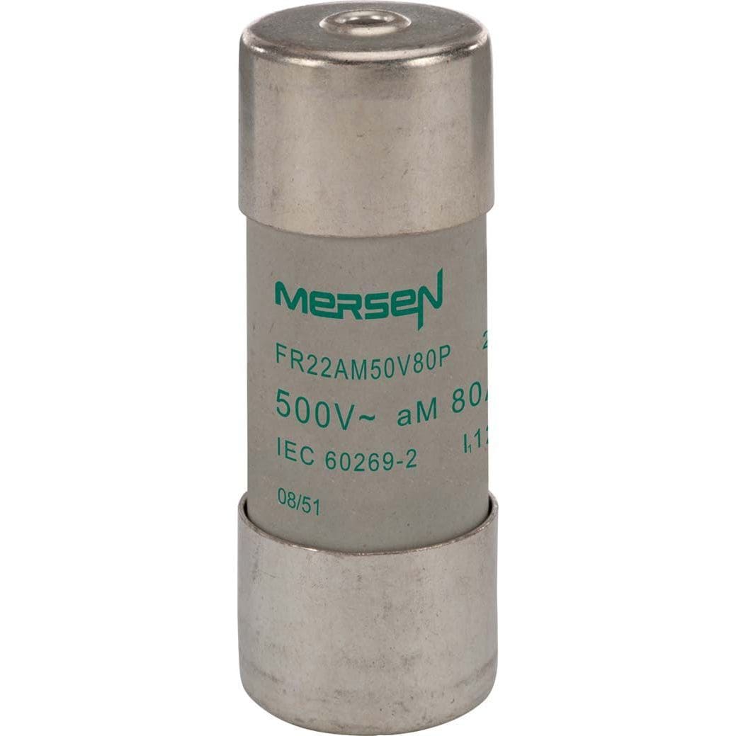 MERSEN - Keraaminen putkisulake 22x58mm - 22X58 LAUK.NASTA AM 500V 80A