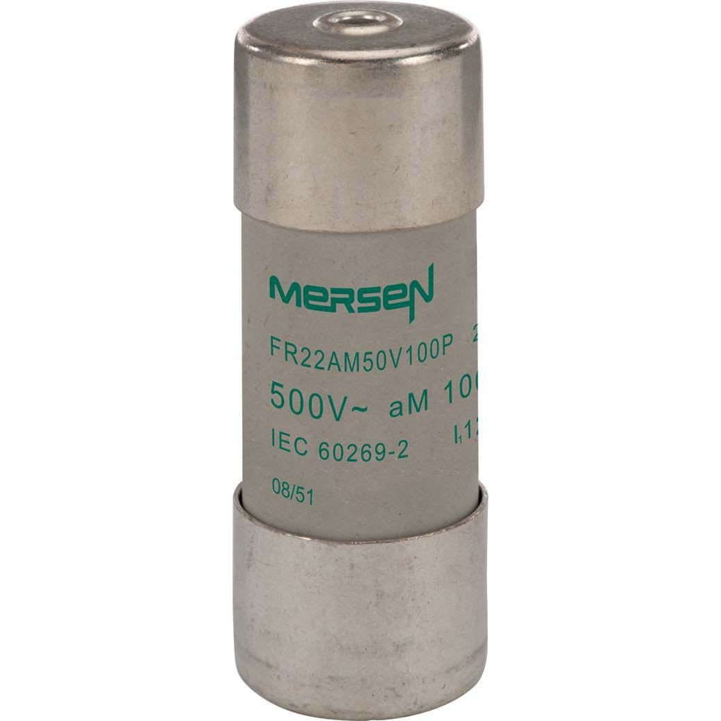 MERSEN - Keraaminen putkisulake 22x58mm - 22X58 LAUK.NASTA AM 500V 100A
