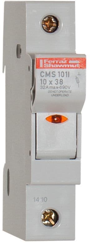 MERSEN - Varokealusta 10x38mm - CMC 101I 690V-32A 1NAP IND