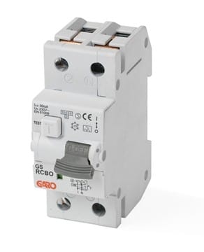 GARO - Vikavirtajohdonsuojakatkaisija - RCBO GS C6A 2P 2x6A/C/30mA/A
