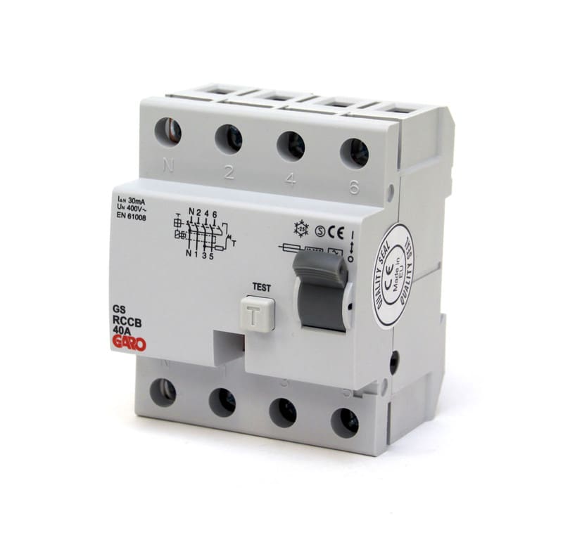 GARO - Vikavirtasuojakytkin - RCCB GS 40A 30mA 4P 4x40A