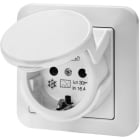 GEWISS - Vikavirtapistorasia uppo 1-os - GW95524 IP44 valk