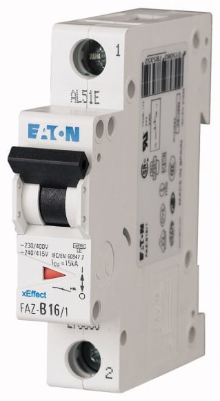 EATON - Johdonsuojakatkaisija 1A 15kA - FAZ-B1/1