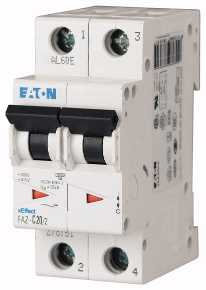 EATON - Johdonsuojakatkaisija 4A 15kA - FAZ-K4/2