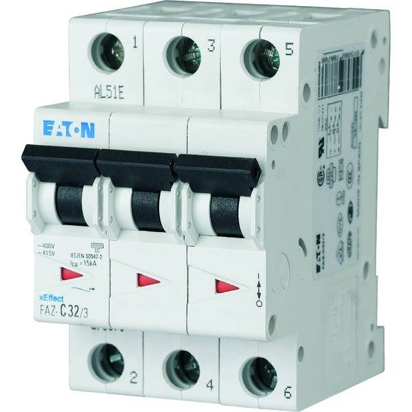 EATON - Johdonsuojakatkaisija 1A 10kA - FAZ-Z1/3