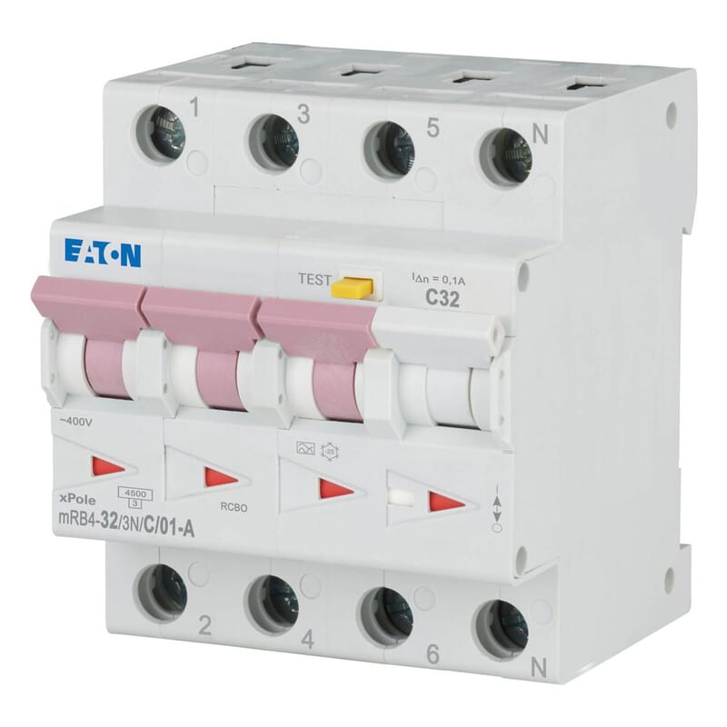 EATON - Vikavirtajohdonsuojakatkaisija - mRB4-32/3N/C/01-A