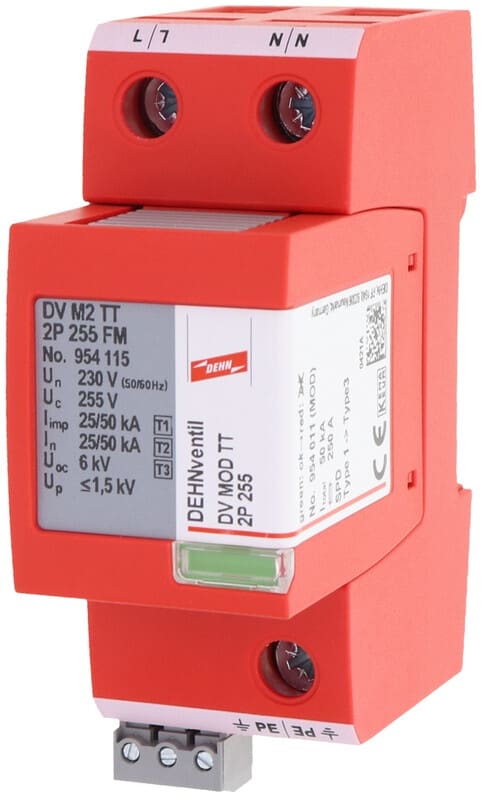 DEHN - Ylijännitesuoja teollisuus - DEHNventil M2 TT 2P 255 FM
