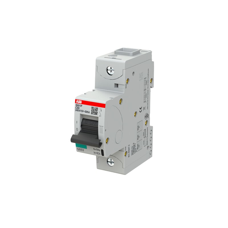 ABB - Johdonsuojakatkaisija S800 - S801P-C80, 1P C 80A