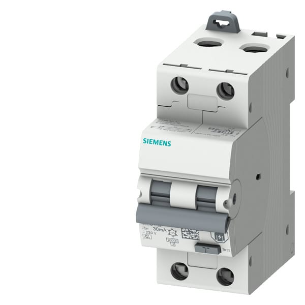SIEMENS - Vikavirtajohdonsuojakatkaisija - 5SU1326-6FP20, 2B20 30mA A 6kA
