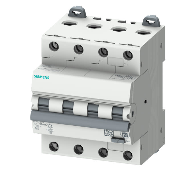 SIEMENS - Vikavirtajohdonsuojakatkaisija - 5SU1346-7FP13, 4C13 30mA A 6kA