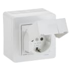 SCHNEIDER ELECTRIC - Vikavirtapistorasia Exxact - 1S/16A/30mA/250V/IP44 PPJ val