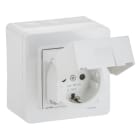 SCHNEIDER ELECTRIC - Vikavirtapistorasia Exxact - 1S/16A/30mA/250V/IP44 PPJ val