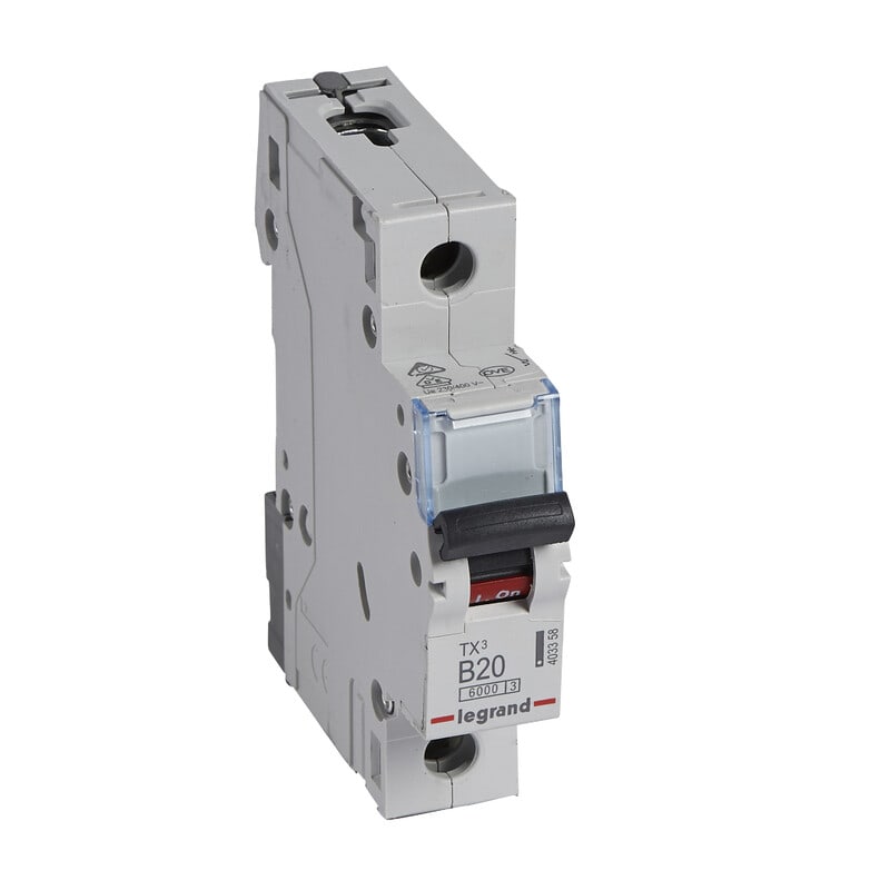 LEGRAND - Johdonsuojakatkaisija 20A 6kA - JSK, 1-nap. B20, 6kA