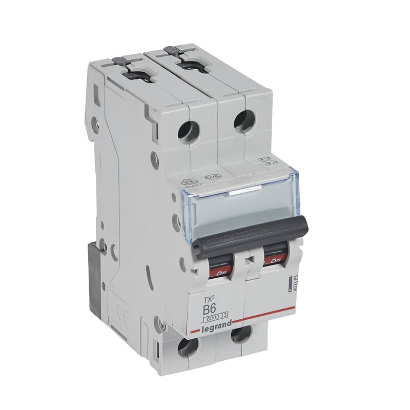 LEGRAND - Johdonsuojakatkaisija 6A 6kA - JSK, 2-nap. B6, 6kA