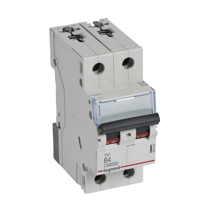 LEGRAND - Johdonsuojakatkaisija 4A 10kA - JSK, 2-nap. B4, 10kA