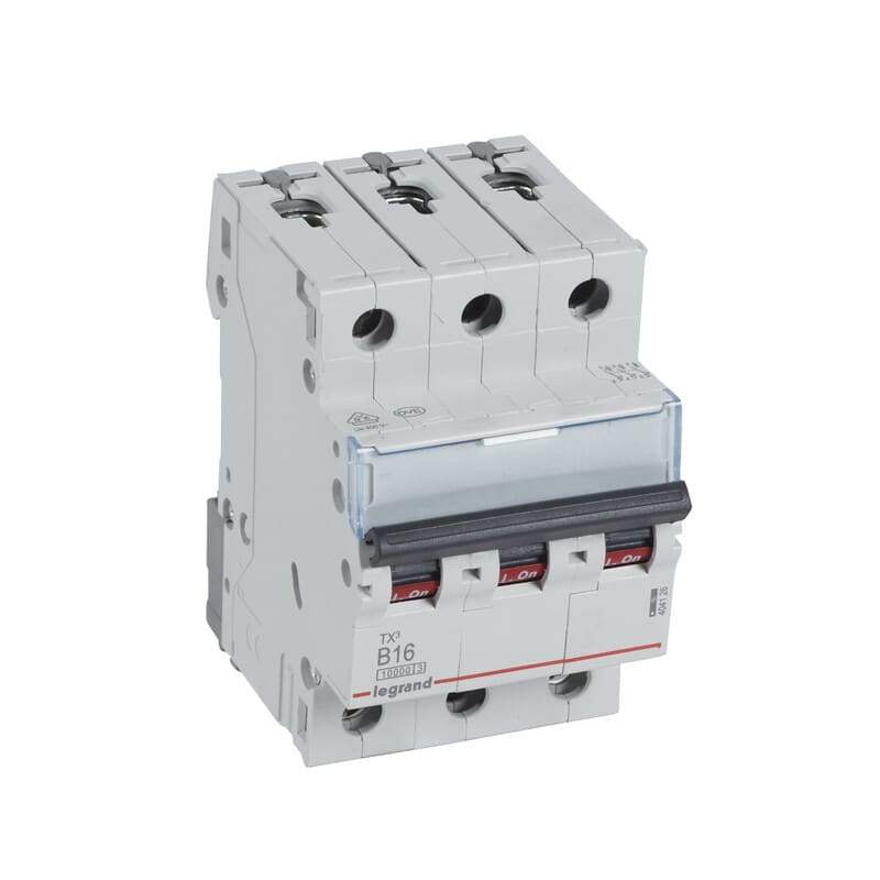 LEGRAND - Johdonsuojakatkaisija 16A 10kA - JSK, 3-nap. B16, 10kA