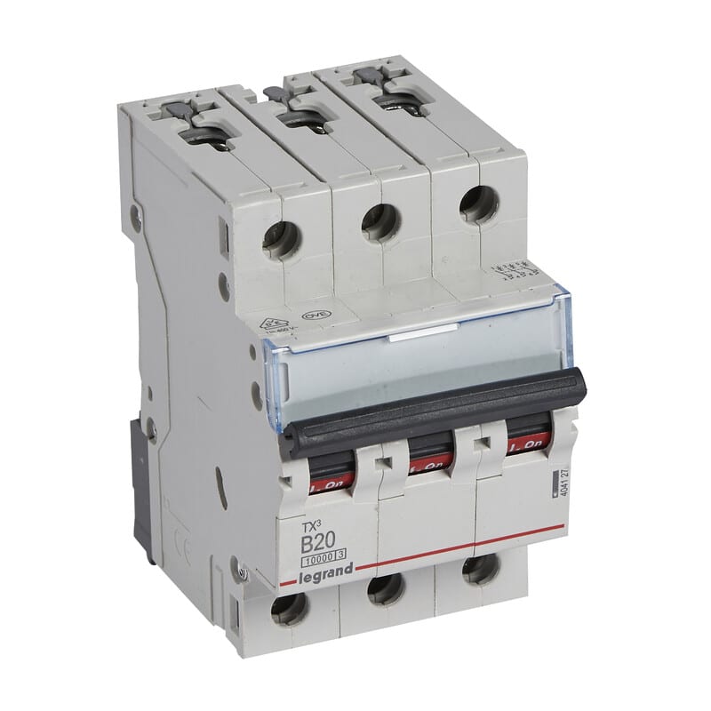 LEGRAND - Johdonsuojakatkaisija 20A 10kA - JSK, 3-nap. B20, 10kA
