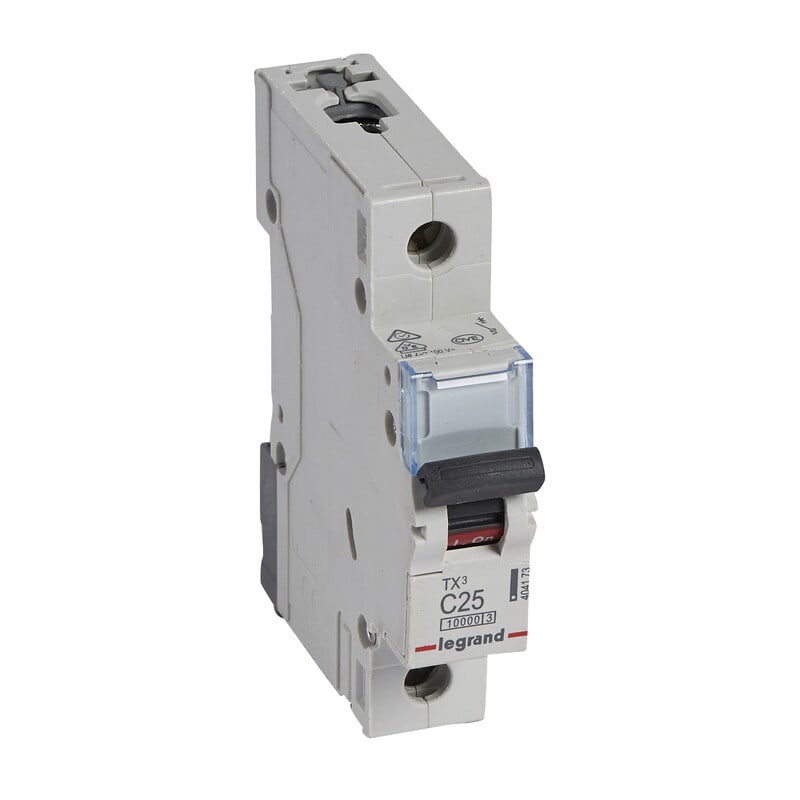 LEGRAND - Johdonsuojakatkaisija 25A 10kA - JSK, 1-nap. C25, 10kA
