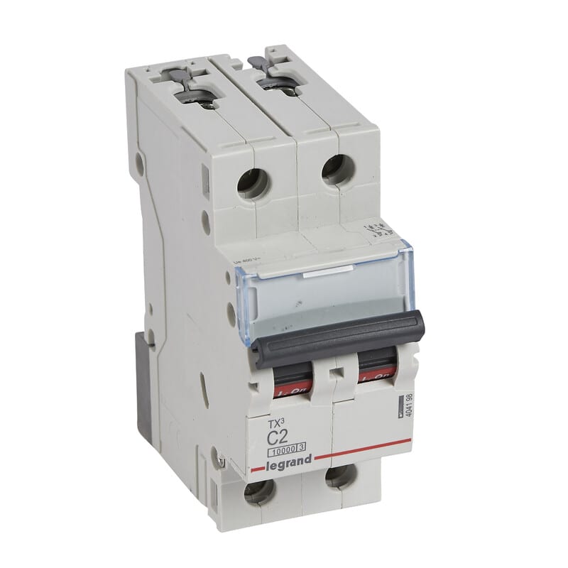 LEGRAND - Johdonsuojakatkaisija 2A 10kA - JSK, 2-nap. C2, 10kA