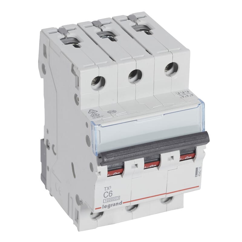 LEGRAND - Johdonsuojakatkaisija 6A 10kA - JSK, 3-nap. C6 10kA