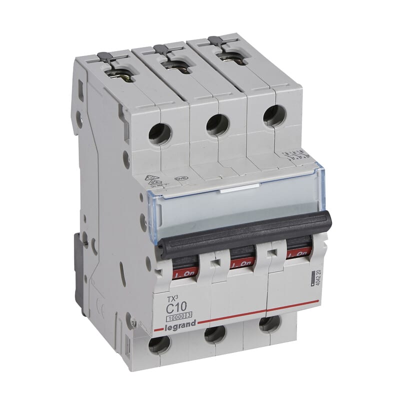 LEGRAND - Johdonsuojakatkaisija 10A 10kA - JSK, 3-nap. C10, 10kA