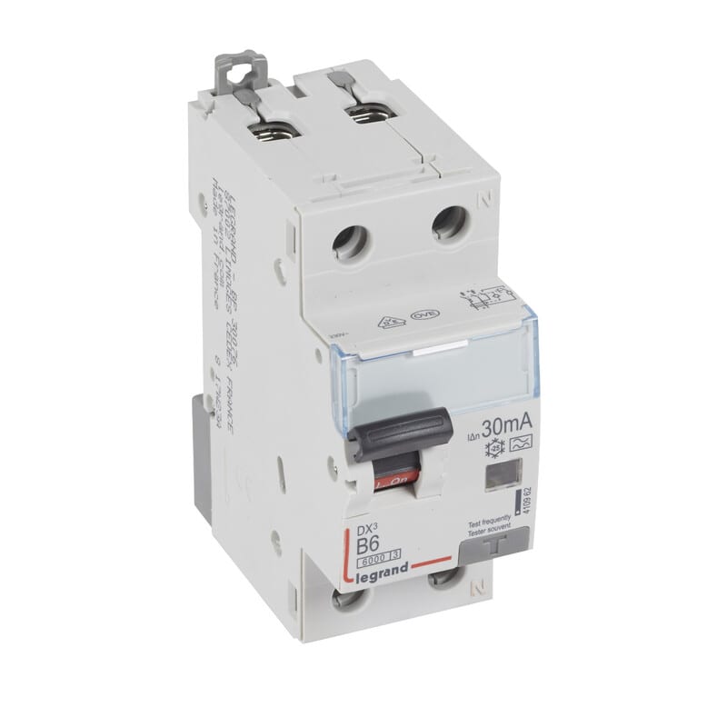 LEGRAND - Vikavirtajohdonsuojakatkaisija - VVJS, 1L+N, B6, 6kA, 30mA, A