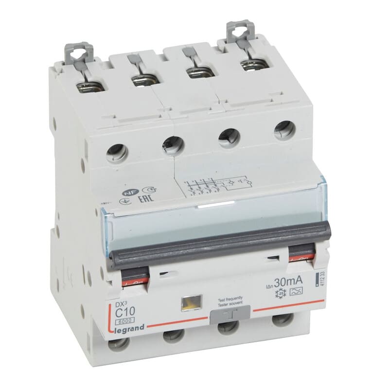 LEGRAND - Vikavirtajohdonsuojakatkaisija - VVJS, 4-nap C10, 30mA
