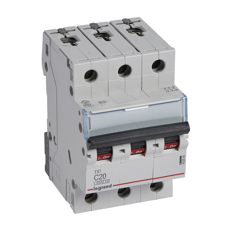 LEGRAND - Johdonsuojakatkaisija - JSK, 3-nap. C20, 6kA
