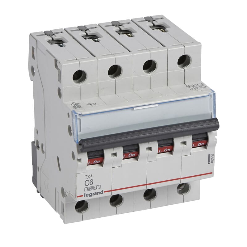 LEGRAND - Johdonsuojakatkaisija - JSK, 4-nap. C6, 6kA
