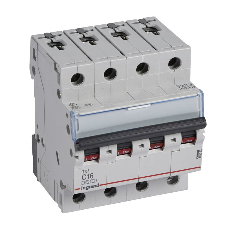 Legrand Danmark A/S - Johdonsuojakatkaisija - JSK, 4-nap. C16, 6kA