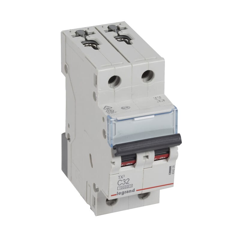 Legrand Danmark A/S - Johdonsuojakatkaisija - JSK, 2-nap. C32, 10kA